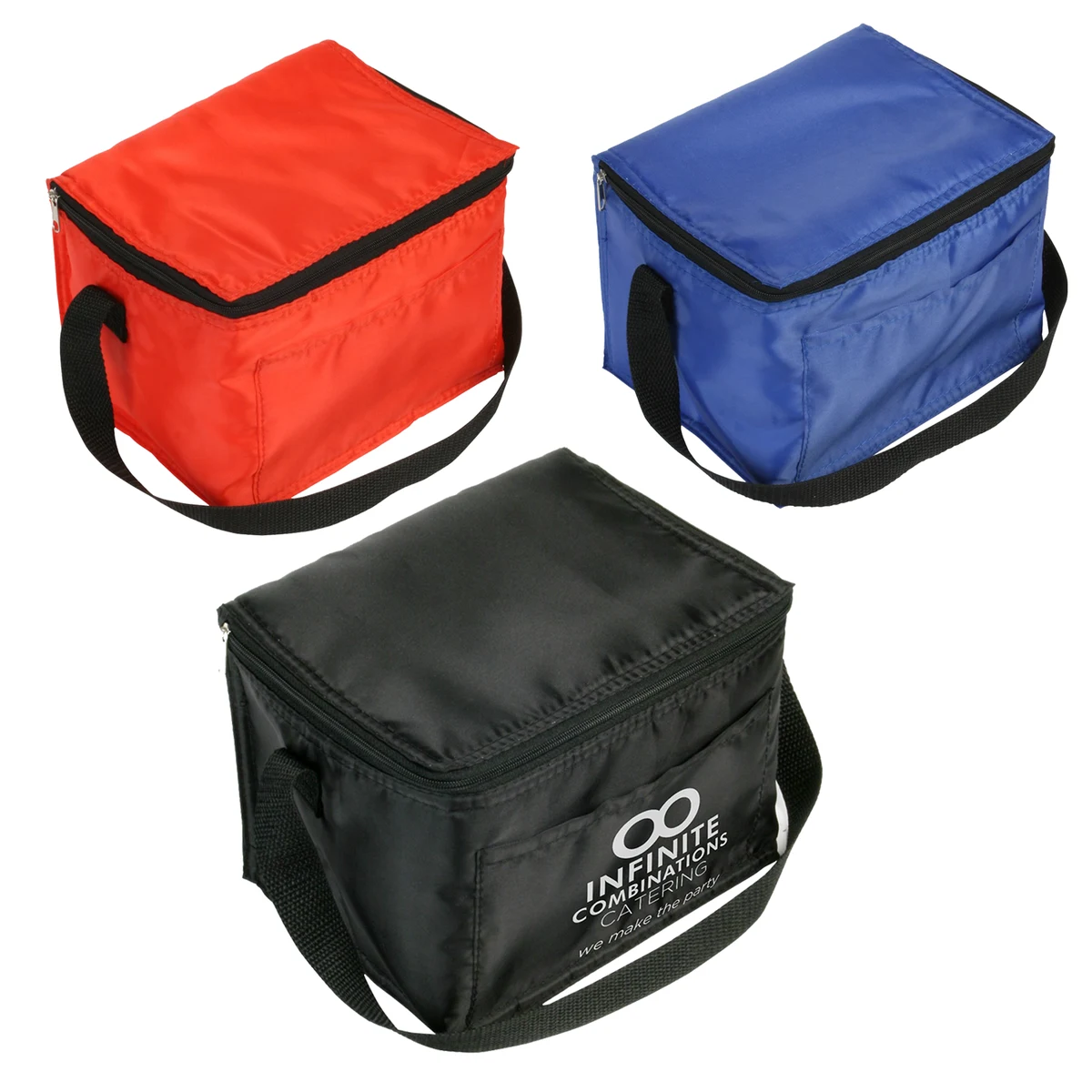 Insulated 6-Pack Nylon Cooler Bag 1