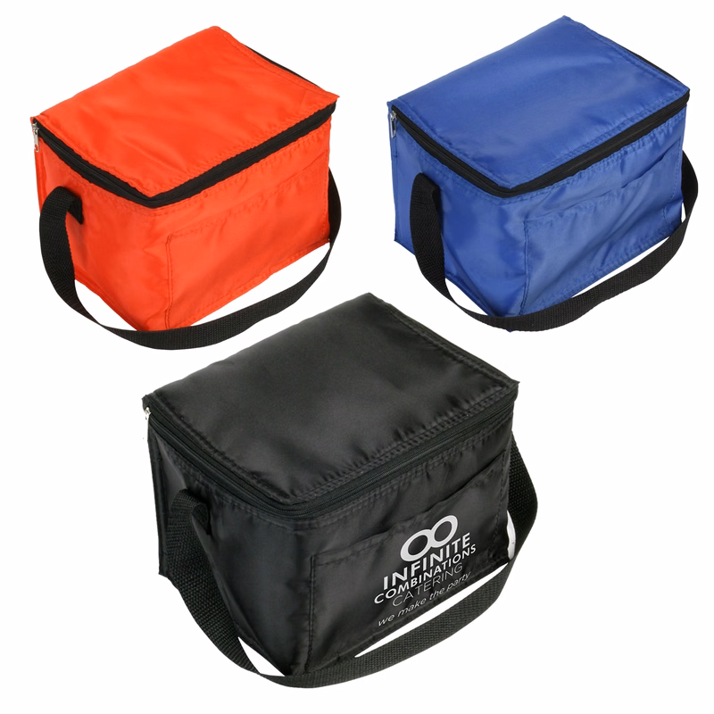 Insulated 6-Pack Nylon Cooler Bag