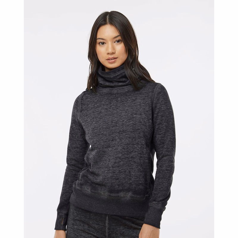 Women's Zen Fleece Cowl Neck Sweatshirt - 8930