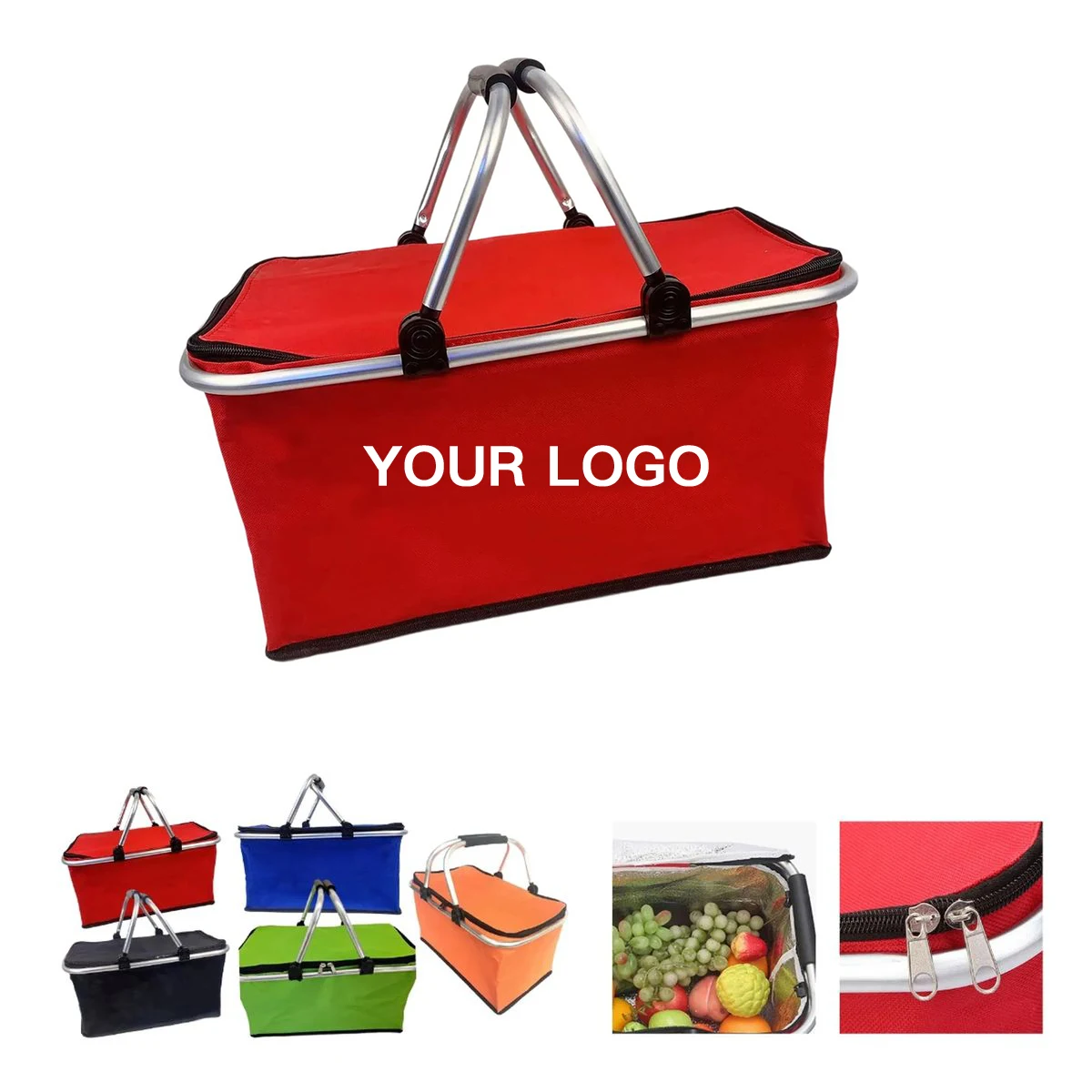 Large Picnic Basket with Thermal Interior 1
