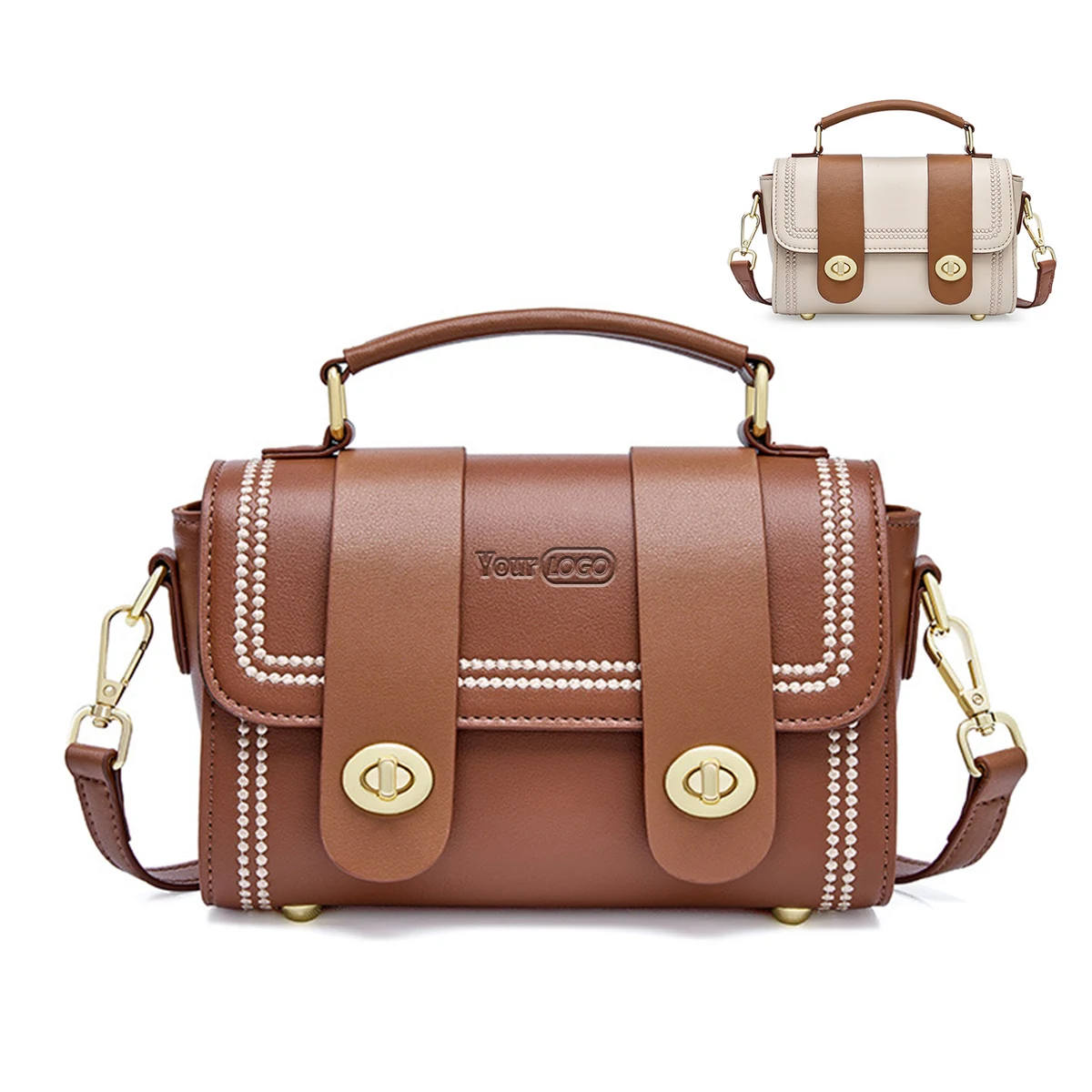 Genuine Leather Carry shoulder bag cross-body 1