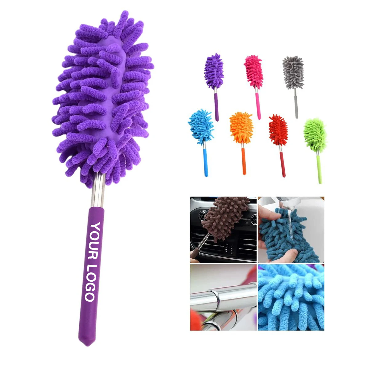 Detachable Microfiber Duster for Wet or Dry Use 1