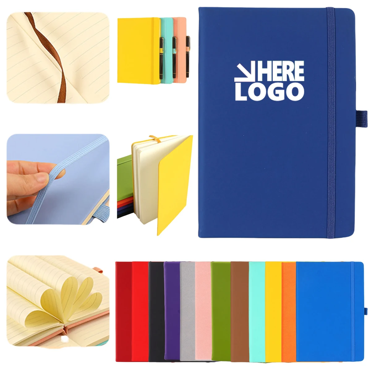A5 Leather Hardcover Lined Notebooks 1