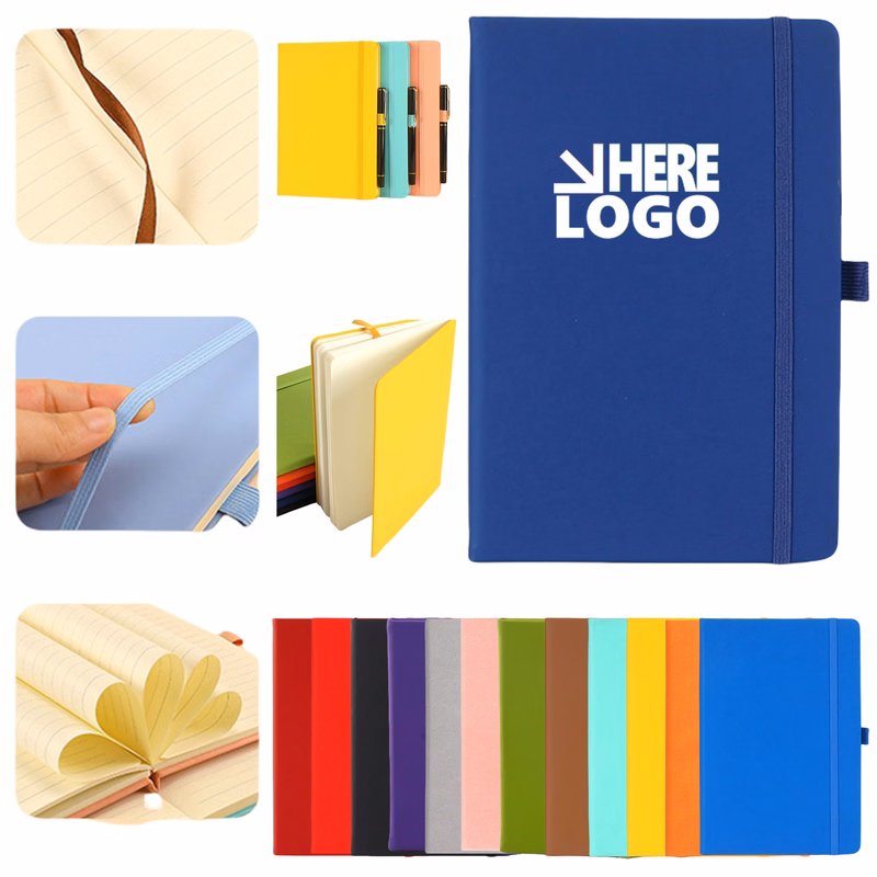 A5 Leather Hardcover Lined Notebooks