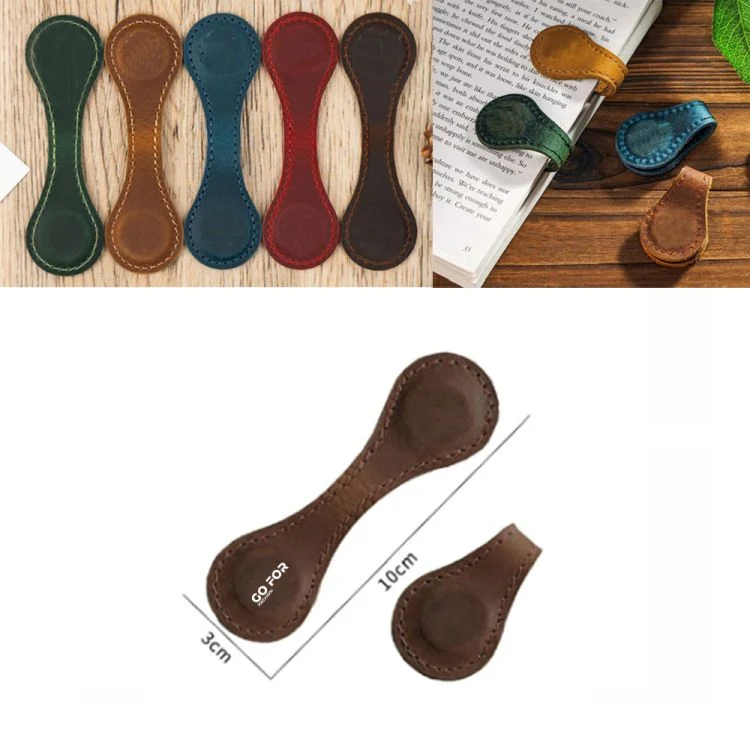 Personalized Magnetic Leather Bookmark 1