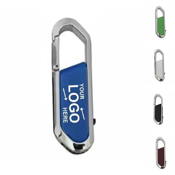 Custom 128GB Metal Carabiner USB Flash Drive — Outdoor Adventure Data Storage 1