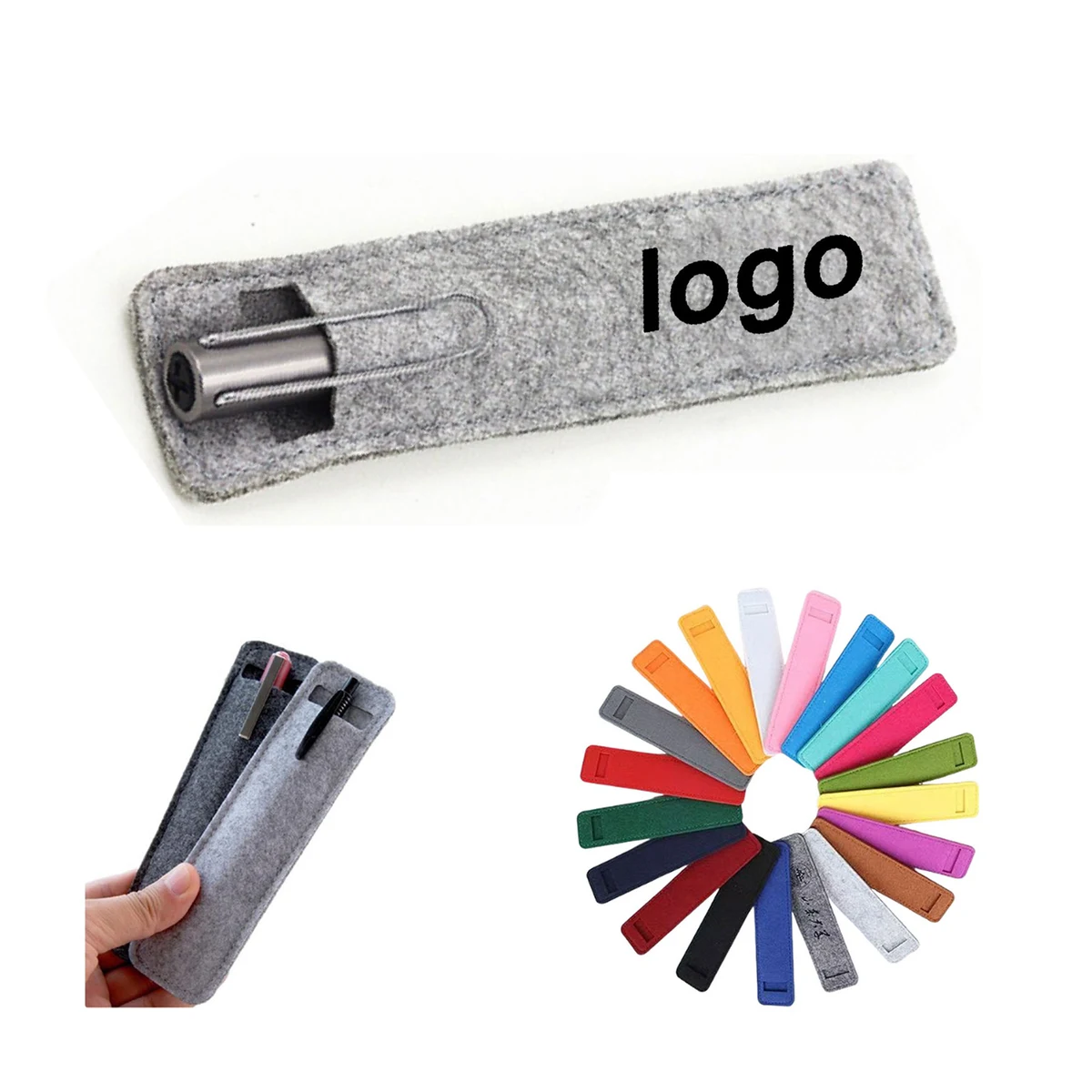 Mini Felt Pen Pencil Case Sleeve Pocket Protector 1