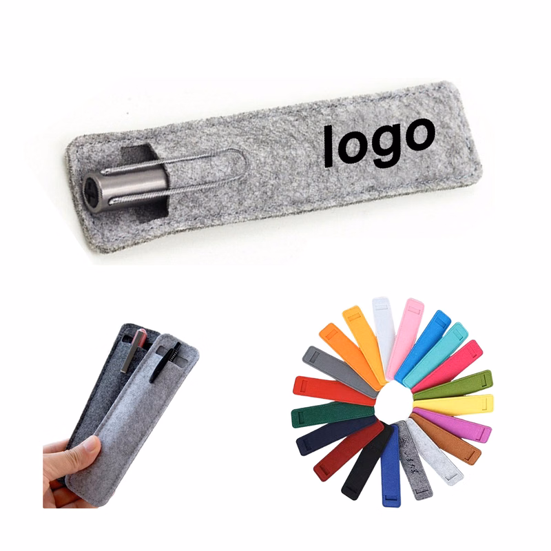 Mini Felt Pen Pencil Case Sleeve Pocket Protector