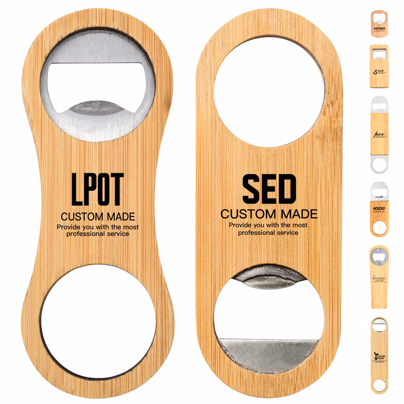 420 Stainless Steel Wooden Handle Bottle Opener