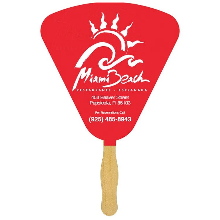 Seashell Glued Hand Fan (1 Side/ 1 imprint color) 1