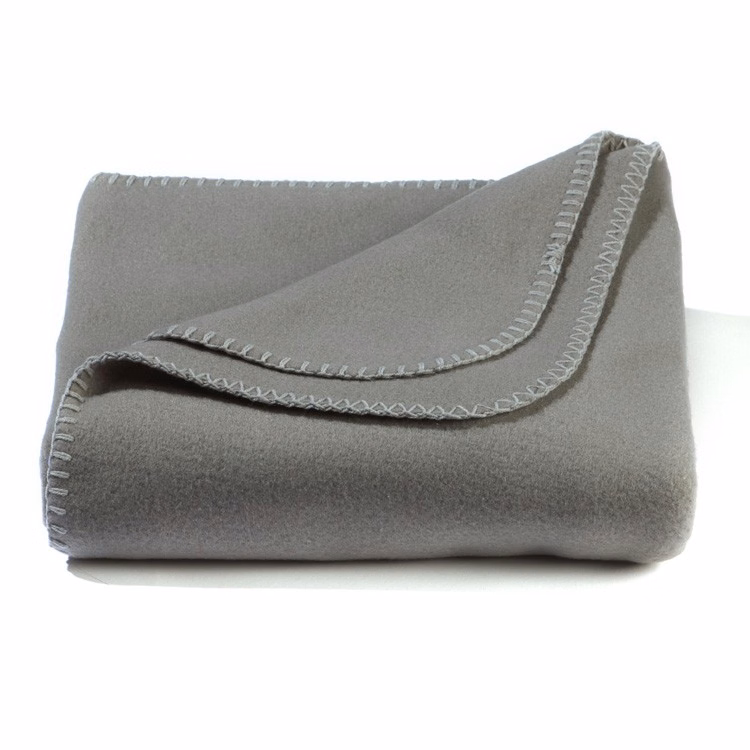 CLOSEOUT - Gray Value Fleece Throw Blanket