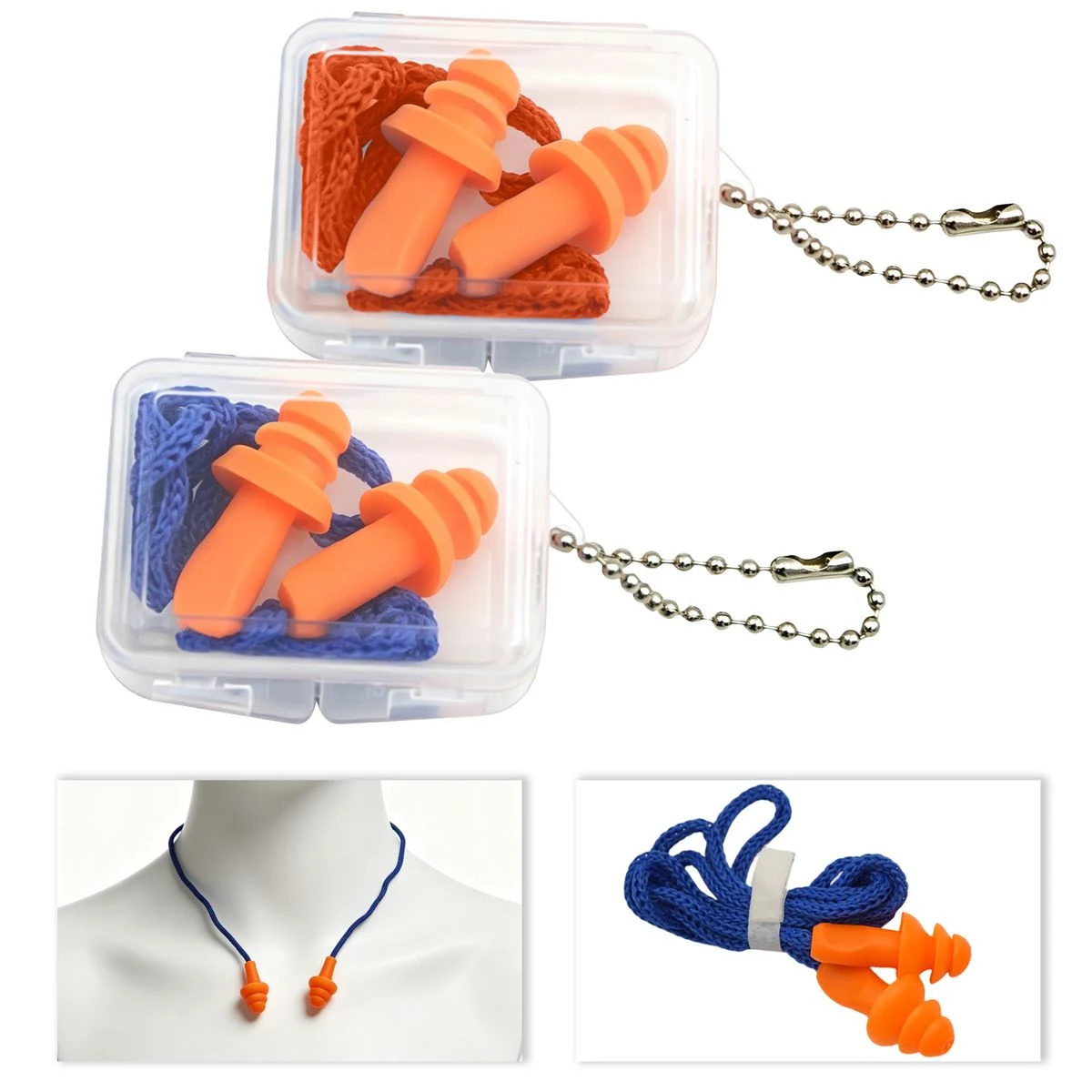 Nylon Cord Waterproof Sleep Swim Plugs 1