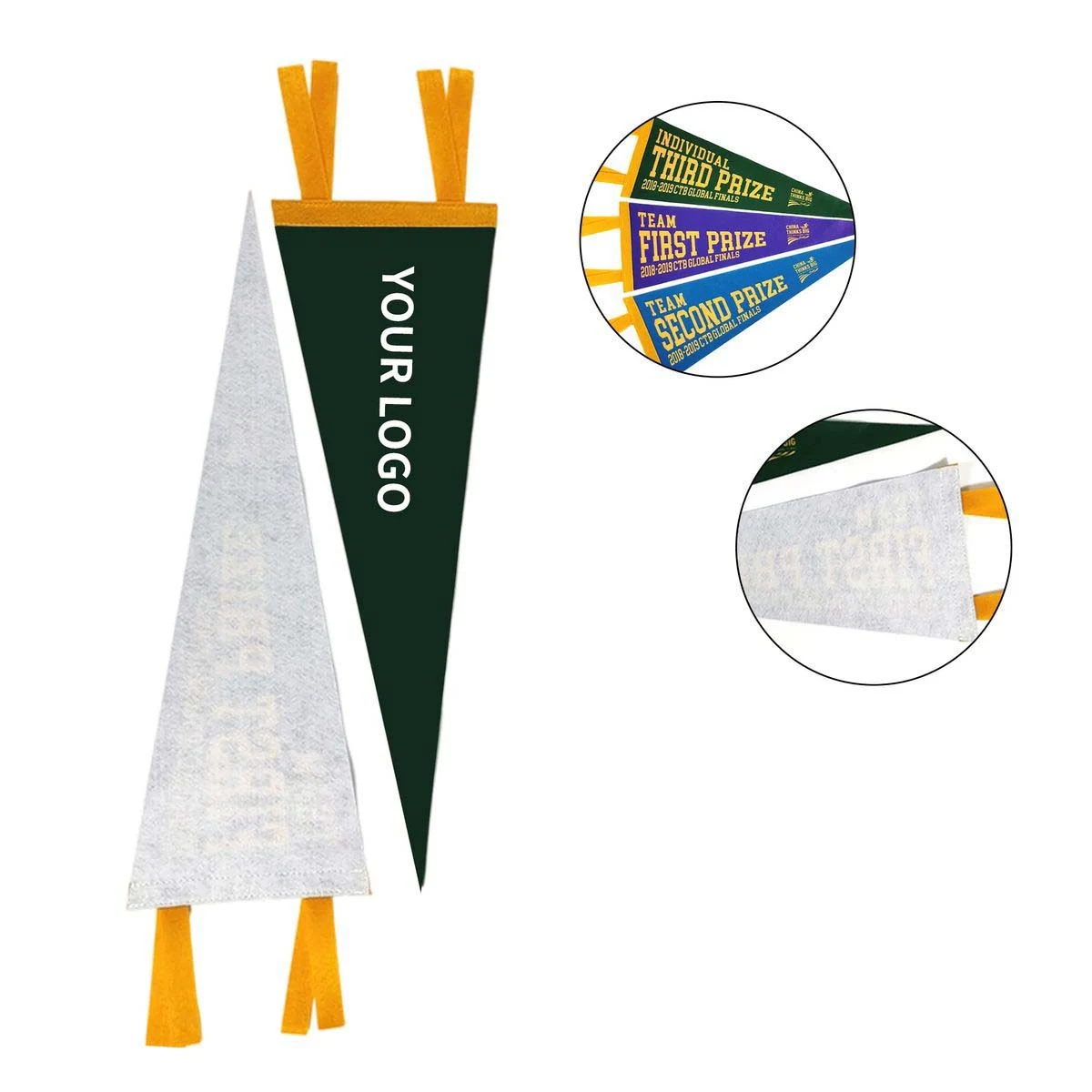 Custom Printed Triangle Pennant Flag for Promotions 1