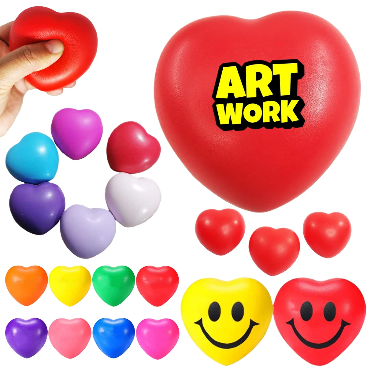 Party PU Gift Heart Stress Ball 1
