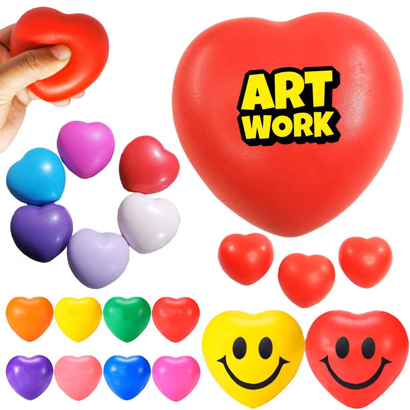 Party PU Gift Heart Stress Ball