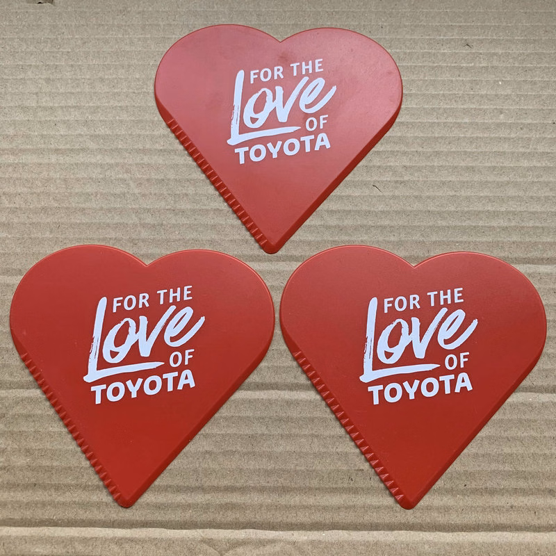 Heart Shaped Plastic Car Ice Scraper
