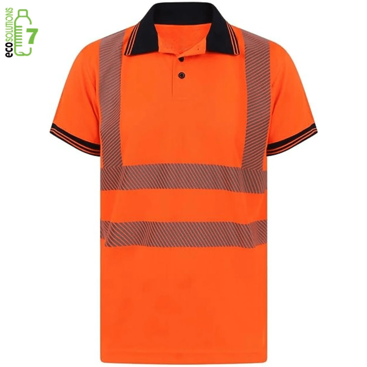 Odor Reducing Segmented Class 2 rPET Safety Polo Shirt 1