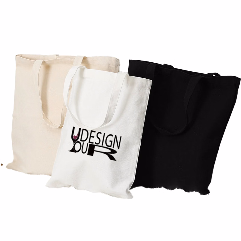 Eco-Conscious 98% Cotton Canvas Tote Bag Foldable Grocery