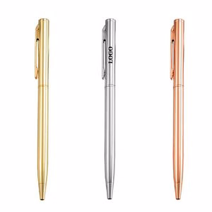 Slim Metal Pen With Clip