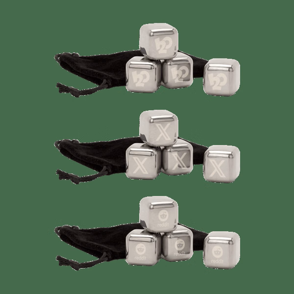 Cottonmouth Stainless Steel Ice Cubes