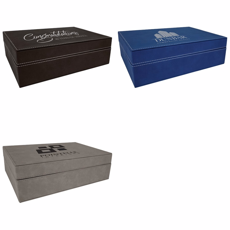 12 1/4" x 8 1/4" Leatherette Premium Gift Box