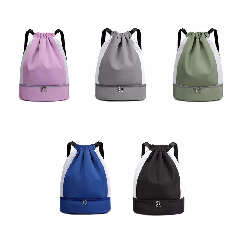 Water-Resistant Gym Backpack with Mesh Panels