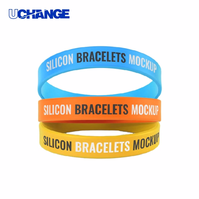 Debossed Color-Fill Silicone Wristband