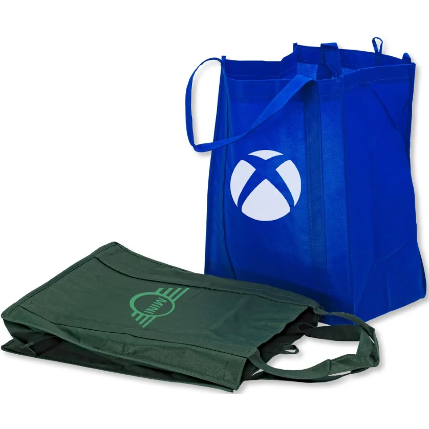 Non-Woven Shopper Tote with Plastic Stability Insert 1