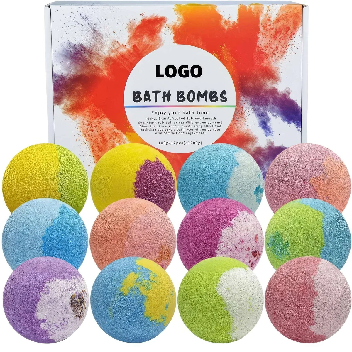 12 Pcs Relaxing Bath Bomb Gift Set 1