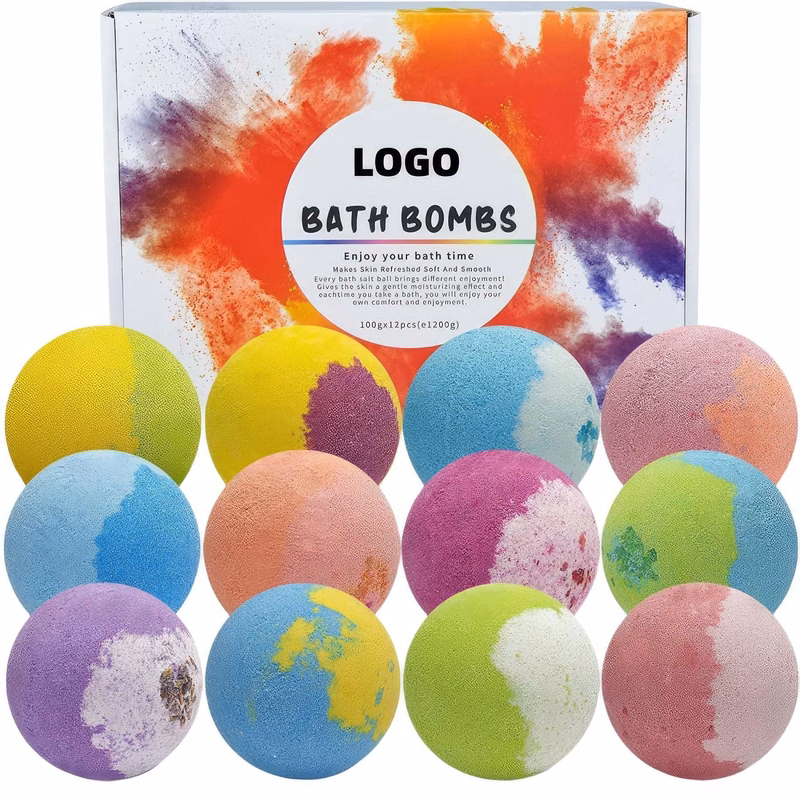 12 Pcs Relaxing Bath Bomb Gift Set