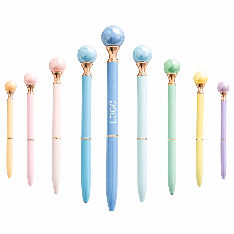 Click Action Pearl Shaped Ballpoint Pen