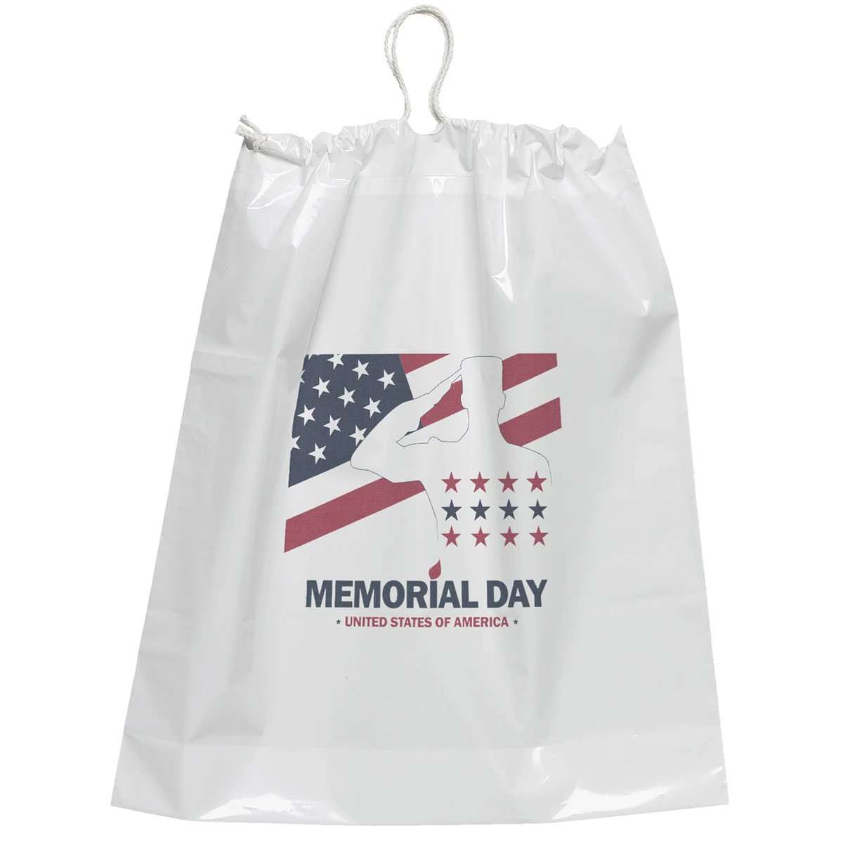 Cotton Draw Bag - 16W x 18H x 4 - Dynamic Color 1
