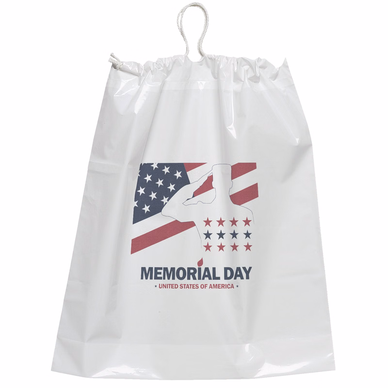 Cotton Draw Bag - 16W x 18H x 4 - Dynamic Color
