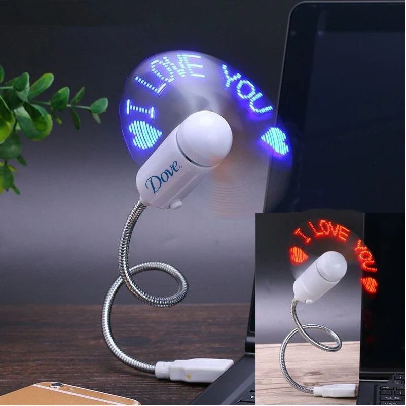LED Custom Message Fan - USB Powered 1