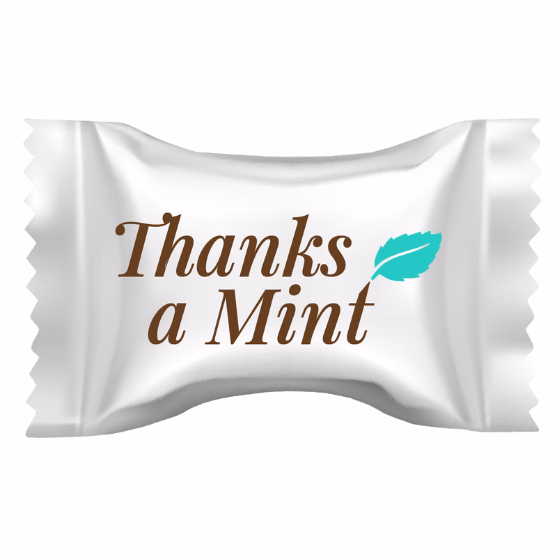 Assorted Sour Candies in Thanks A Mint wrapper