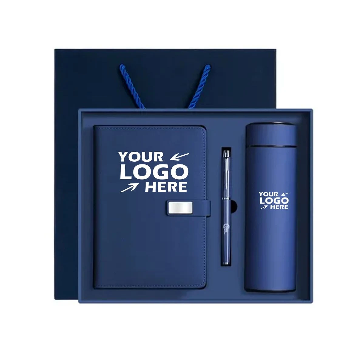 Premium 5-Pc Gift Set Smart Tumbler Journal & Pen 1
