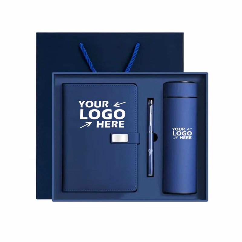 Premium 5-Pc Gift Set Smart Tumbler Journal & Pen