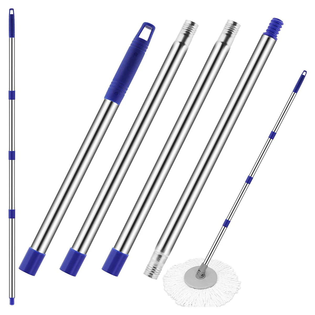 Blue Spin Mop Replacement Handle 1