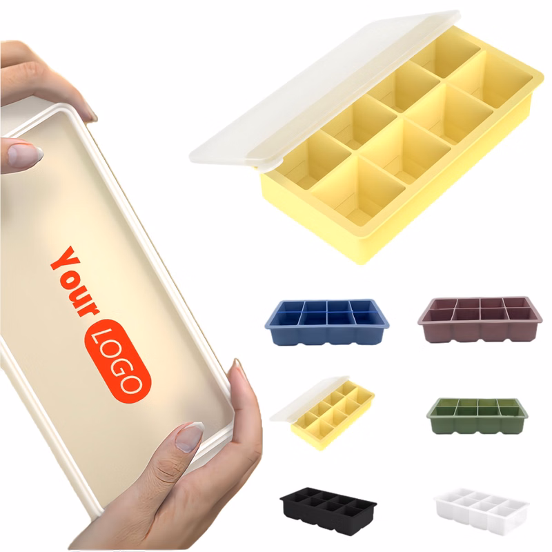 Silicone 8-cavity Ice Cube Tray