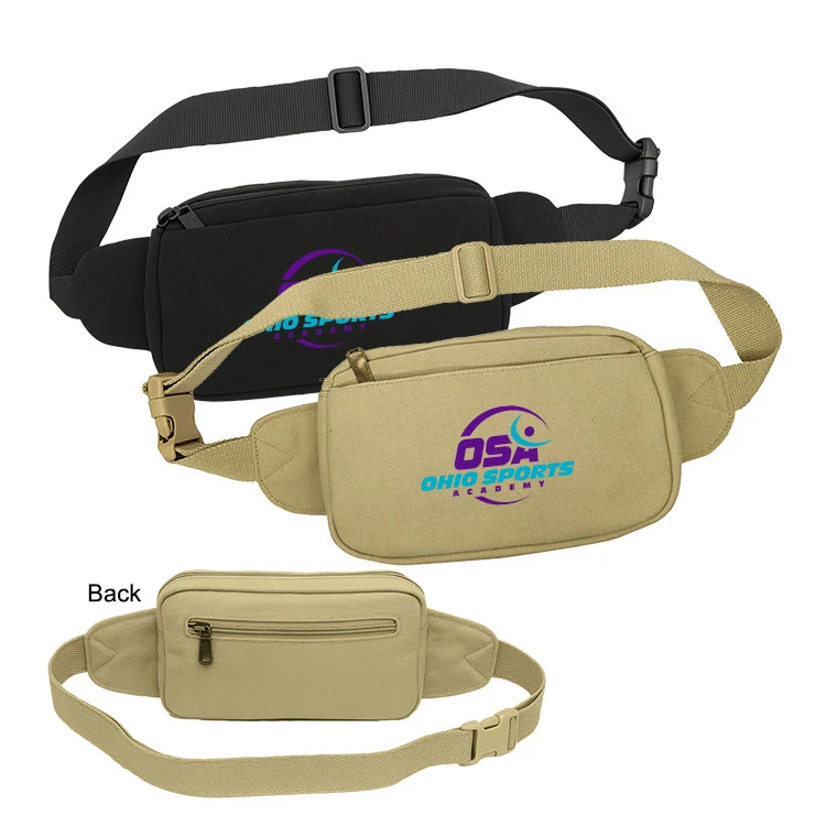 16 oz Cotton Canvas 3-Zipper Waist Pack 1