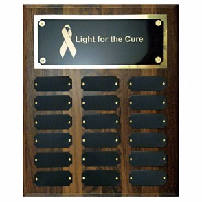 Perpetual Plaque w/ 18 Nameplates (10 1/2"x13")