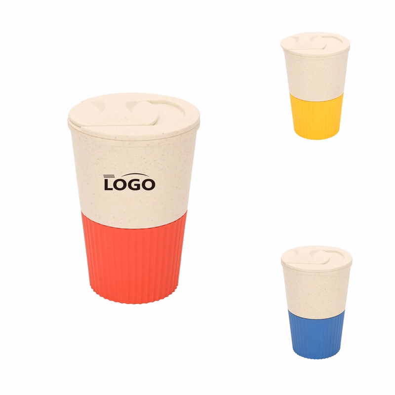 500ml Wheat Straw Coffee Water Milk Tea Cup MOQ10pcs