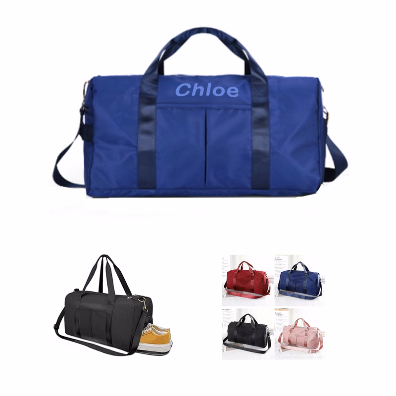 Nylon Gym Bag w/ Shoe Compartment