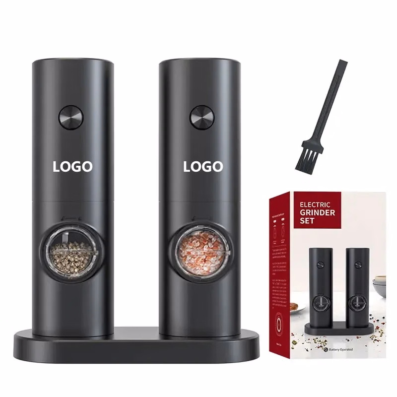 Battery Powered Salt and Pepper Grinder Set