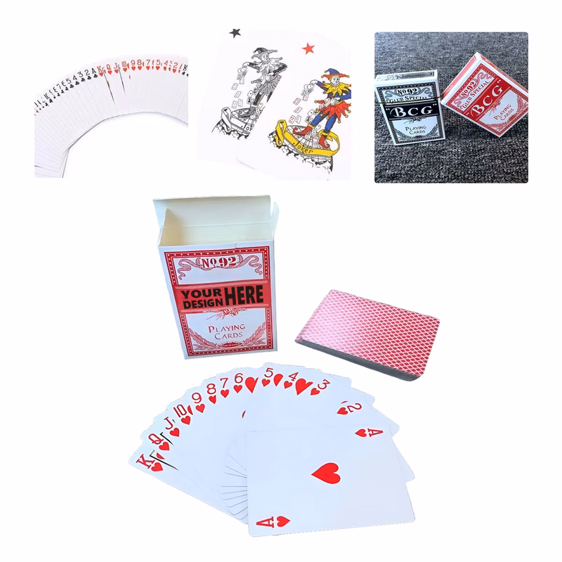 MOQ50 Custom BCG Club Poker Playing Cards Set for Events