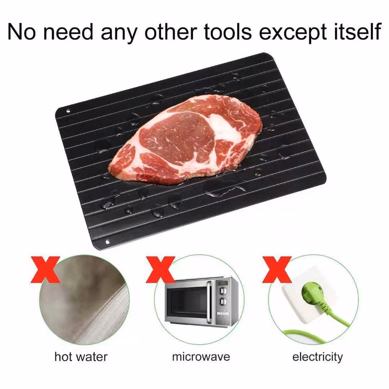 Defrost Tray Aluminum With Silicone Border