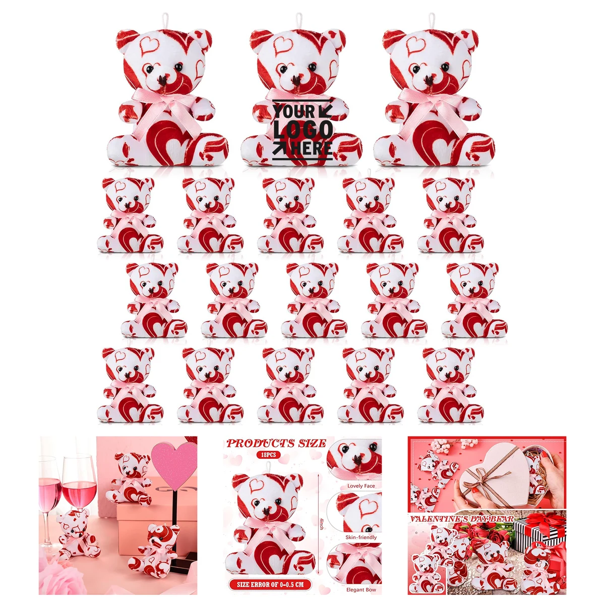 Mini White Bear Stuffed Toy 1