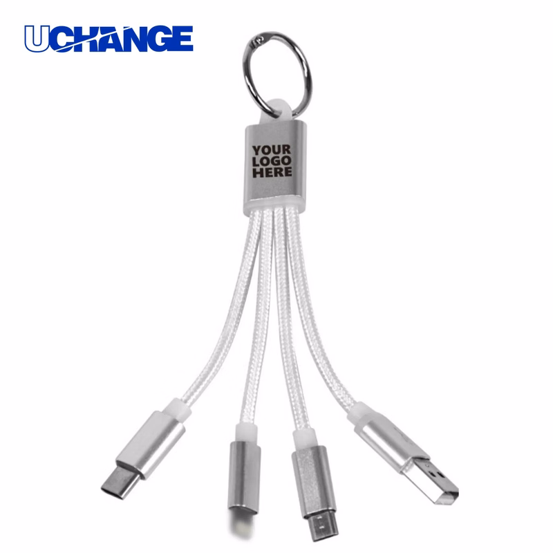 Four In One Keychain Charging Cable