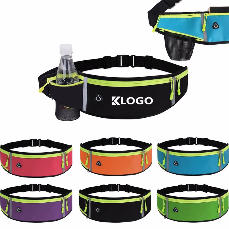 Adjustable Slim Running Belt With Bottle Holder Full Color