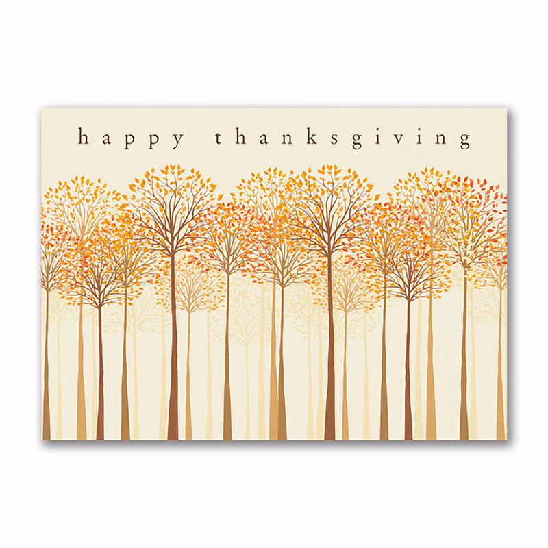 Thankful Trees Thanksgiving Card